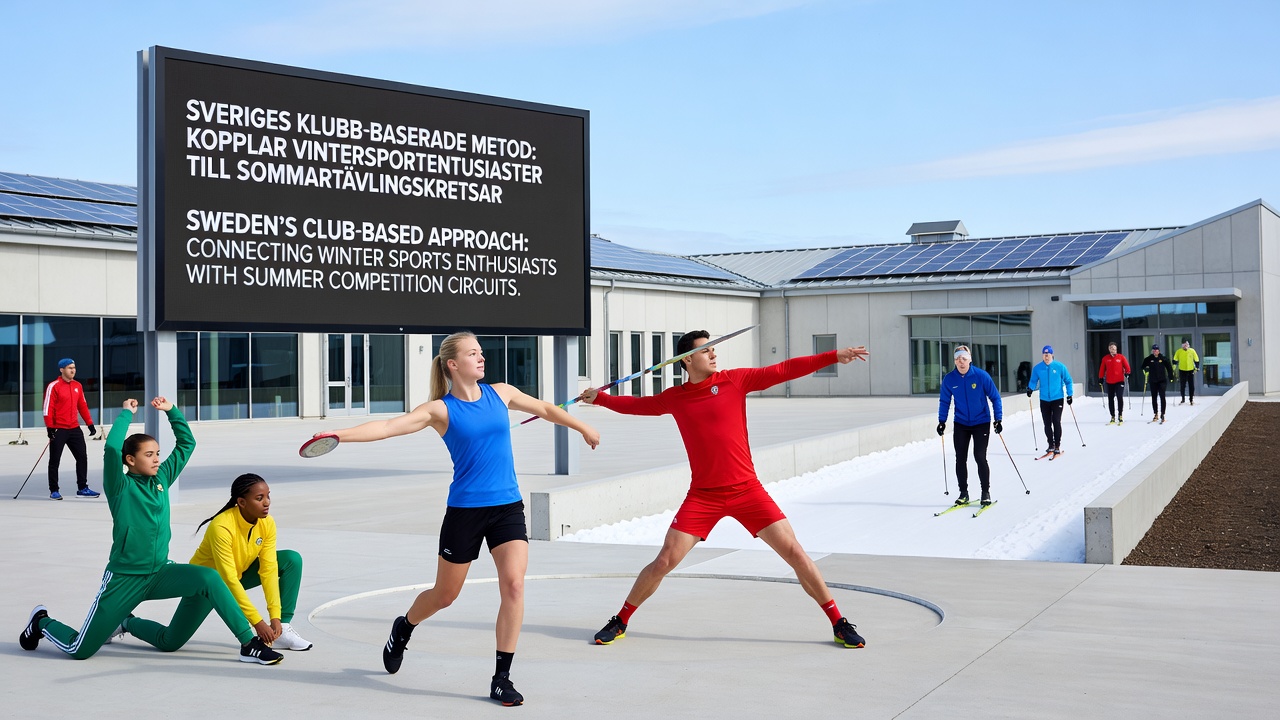 Group of Swedish club athletes preparing for a summer orienteering race after winter training